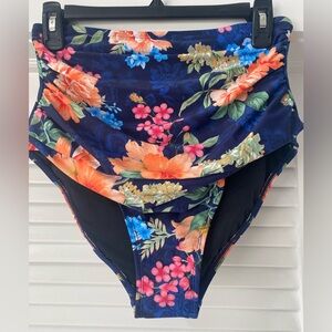 🌸NWT Cupshe High-Waisted Bathing Floral Print Suit Bottom🌸